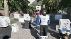 Instalación en las cercanías de Naciones Unidas.