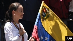 La líder opositora venezolana María Corina Machado