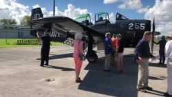 Un T-28 en el Wings Over Miami Air Museum